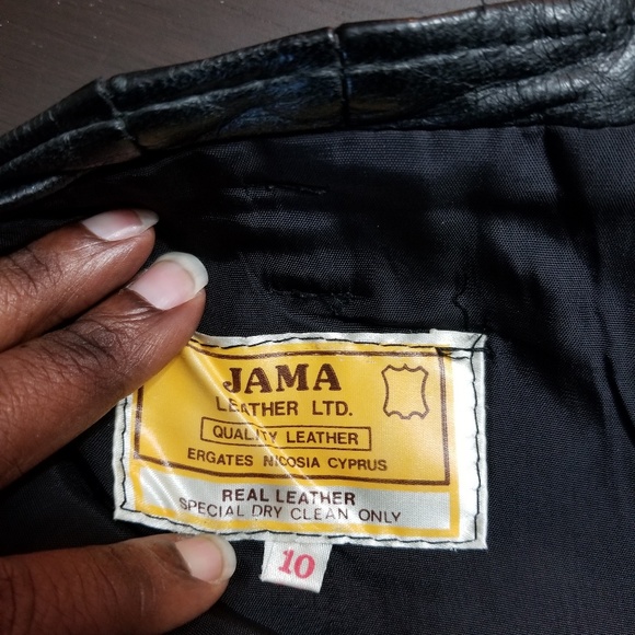 Genuine leather skirt - Picture 3 of 4